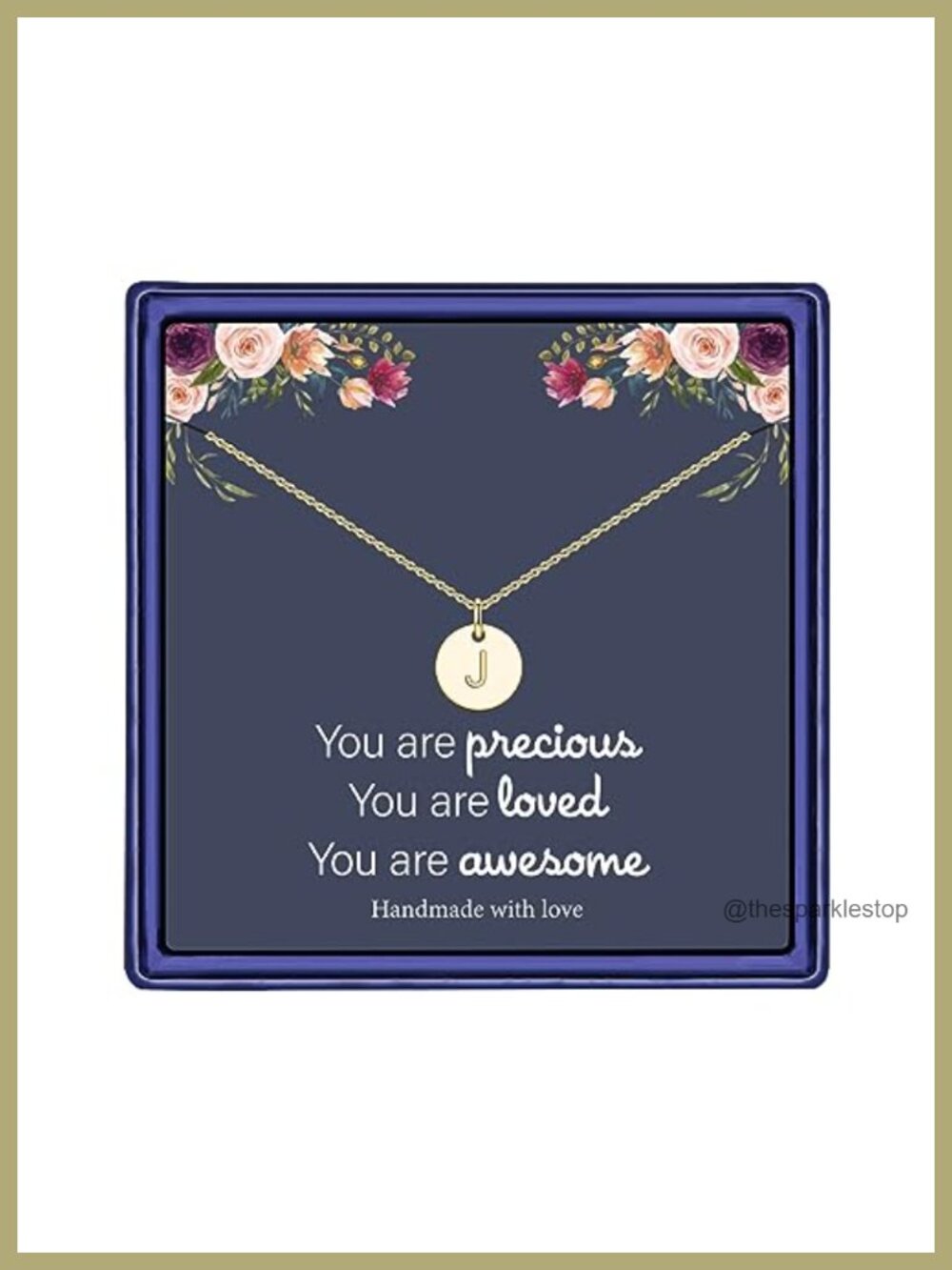 14K Gold Plated Disc Initial Necklace - Girls Jewelry Birthday Gift